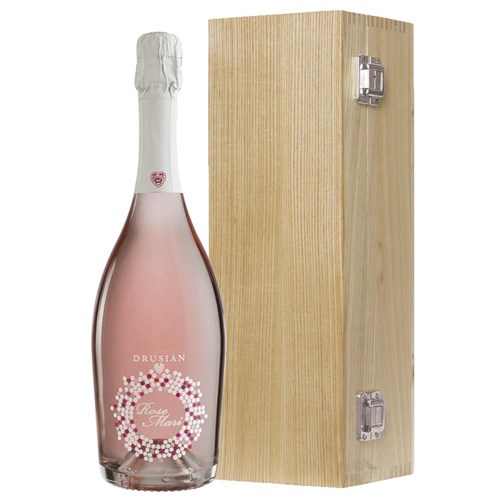 Drusian Spumante Rose Mari in Luxury Oak Box